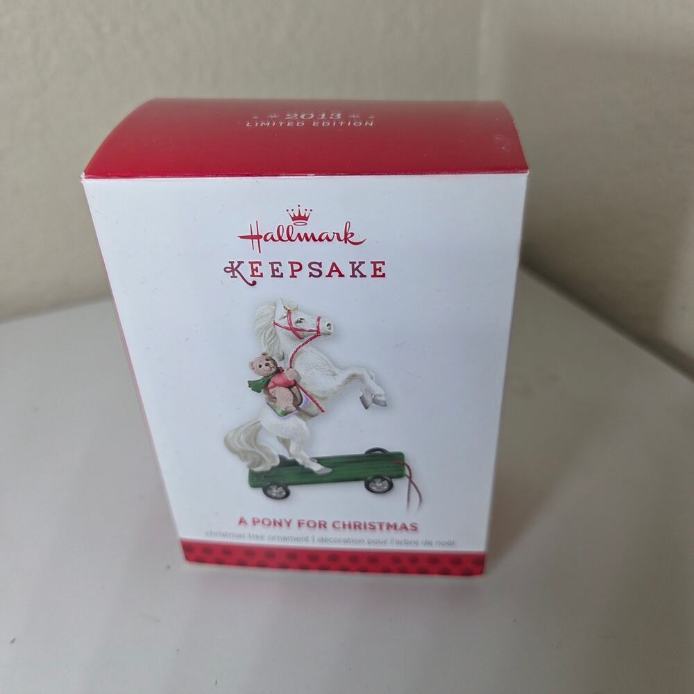 Hallmark Keepsake 2013 A Pony for Christmas Collectible Ornament in box